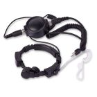 Acoustic Tube Earphone Throat Mic With PTT (For Icom)