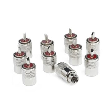 PL259 Standard Plug (9mm) (For RG213) (Special Offer 10 Pack)