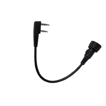 Noise Cancelling Headset Lead To Suit 2 Pin Kenwood Radios